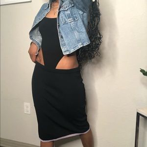 🍂Finity Black Silky Skirt Medium